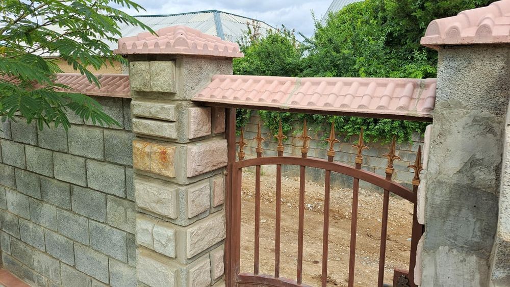 Облицовачонная плитка крышки на забор