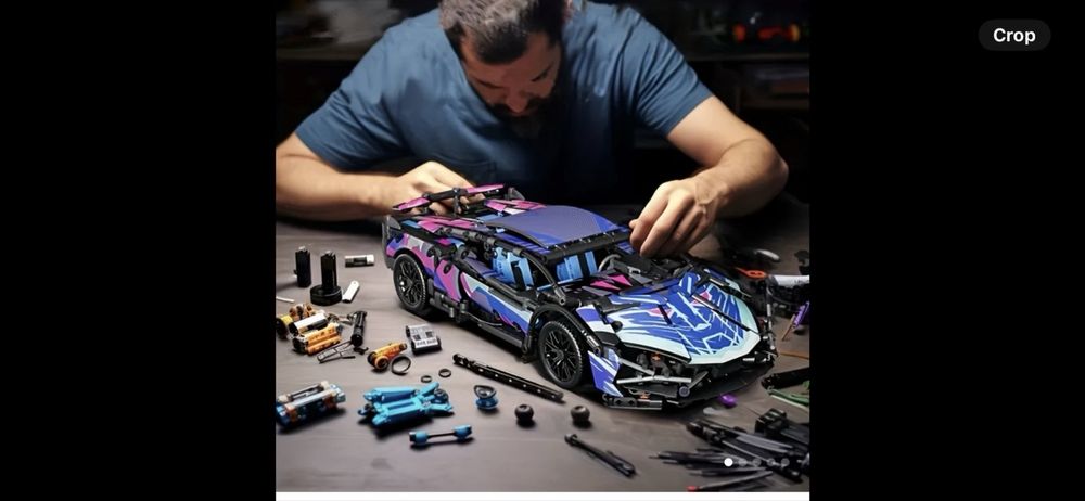 Kонструктор спортна кола тип LEGO Technic -