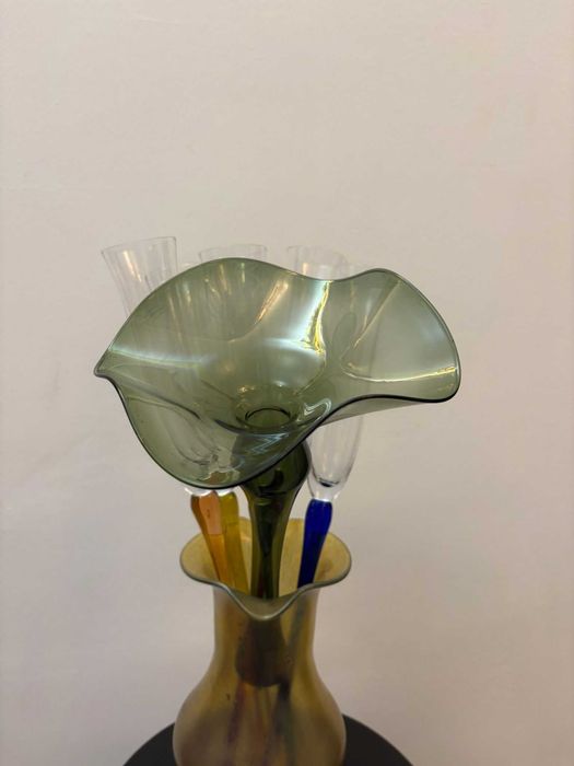 Set sase piese cristal de MURANO Italia bibelouri bibelou statueta ieftin