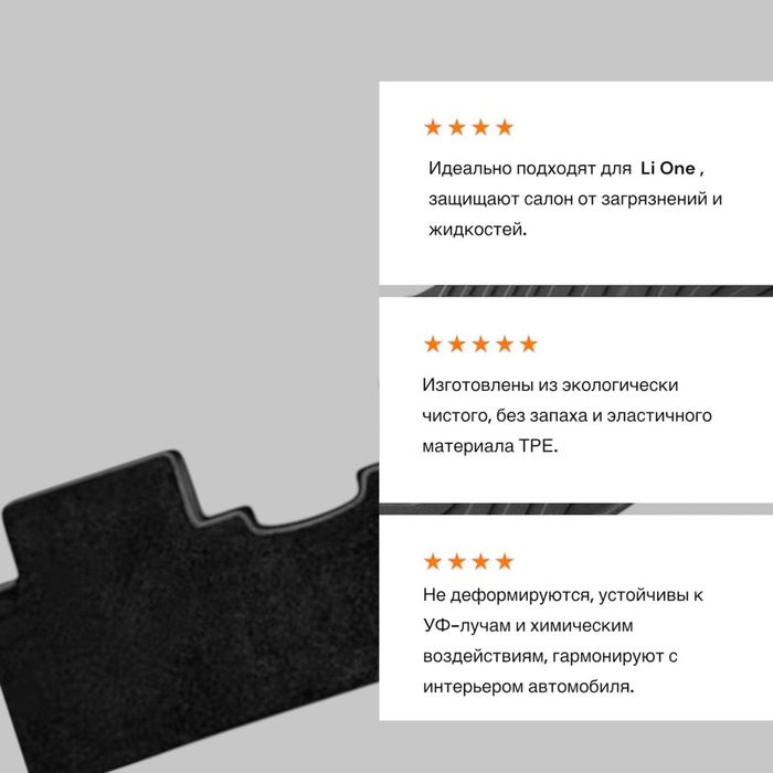 Двухслойный резина салон полик для Lixinag Li One от «LuxwayShop»