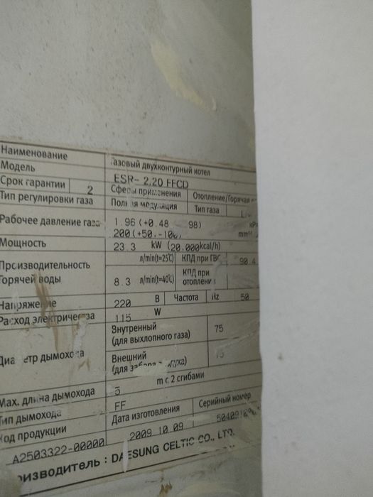 Газовый котел Celtic