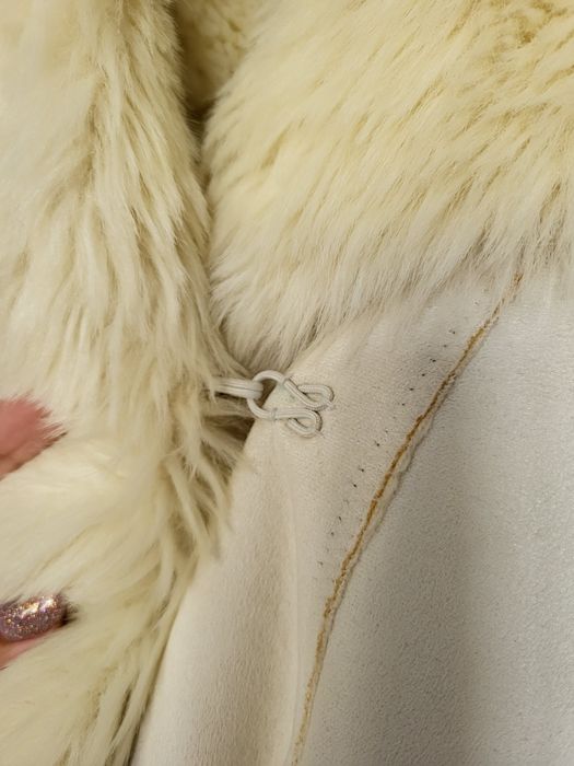 Дамско палто,еко кожа и косъм Lindex XS/S