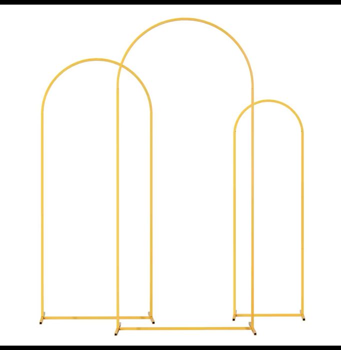 Украса под наем-кръгла арка за балони/комплект три арки/цветя и стойки