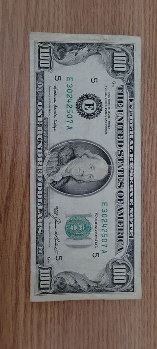 Bancnotă 100 dolari 1985 pentru colecționari