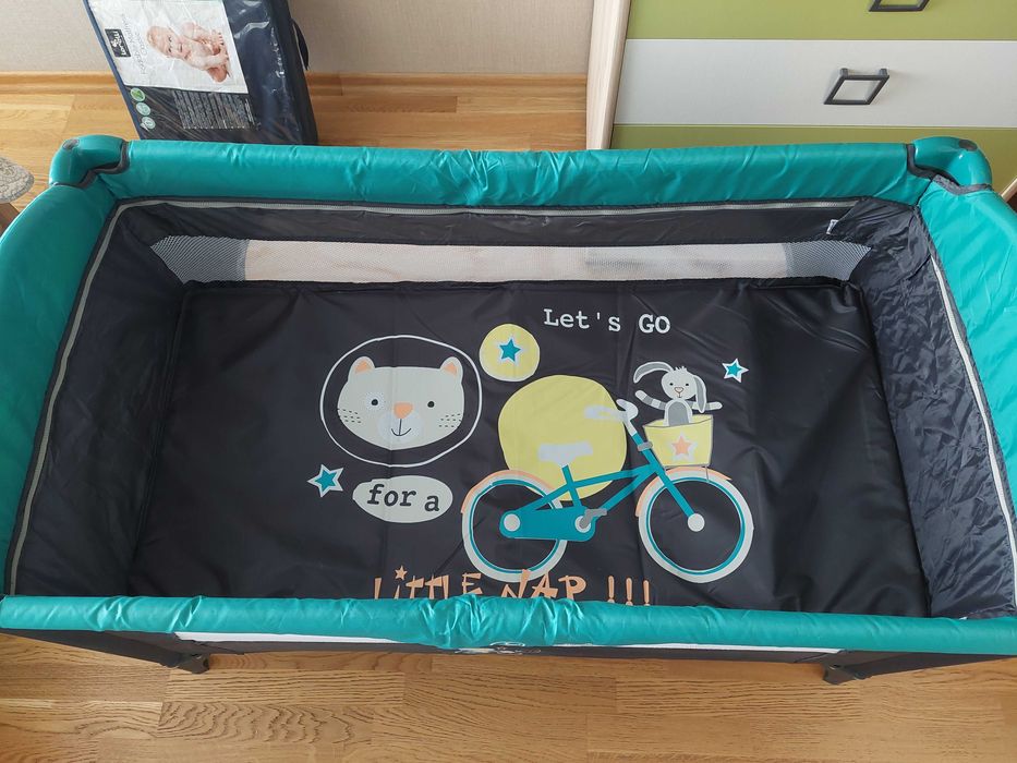 Сгъваема бебешка кошара на 2 нива Moni Tommy