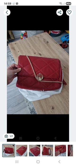 Geanta piele Musette noua