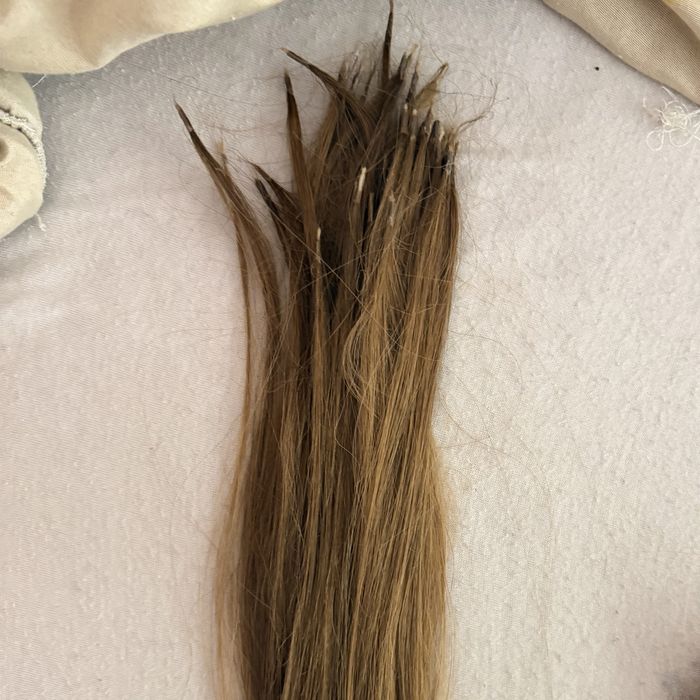 Естествени екстеншъни Salon Vanet – 500 г, 15 треси + 40 кератинови кичура (втора употреба)