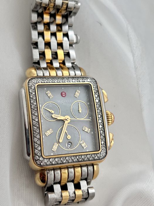 Ceas Michele placat cu aur si Diamante