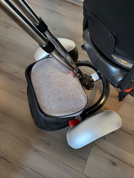 Tricicleta scaun reversibil roti EVA muzica lumini bebelusi copii 5
