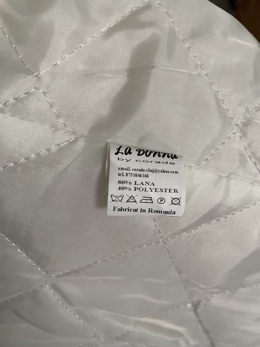 Vand palton lana roz prafuit