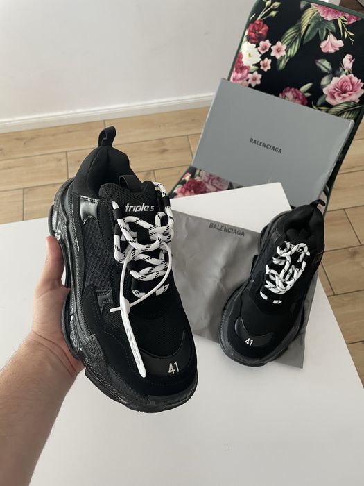 Adidasi Triple S Balenciaga Negru