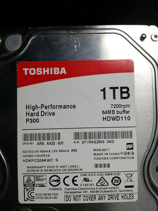Жёстки диск Toshiba