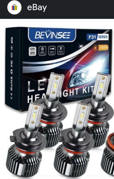 H7 лед крушки  , led Bevinse  8000k