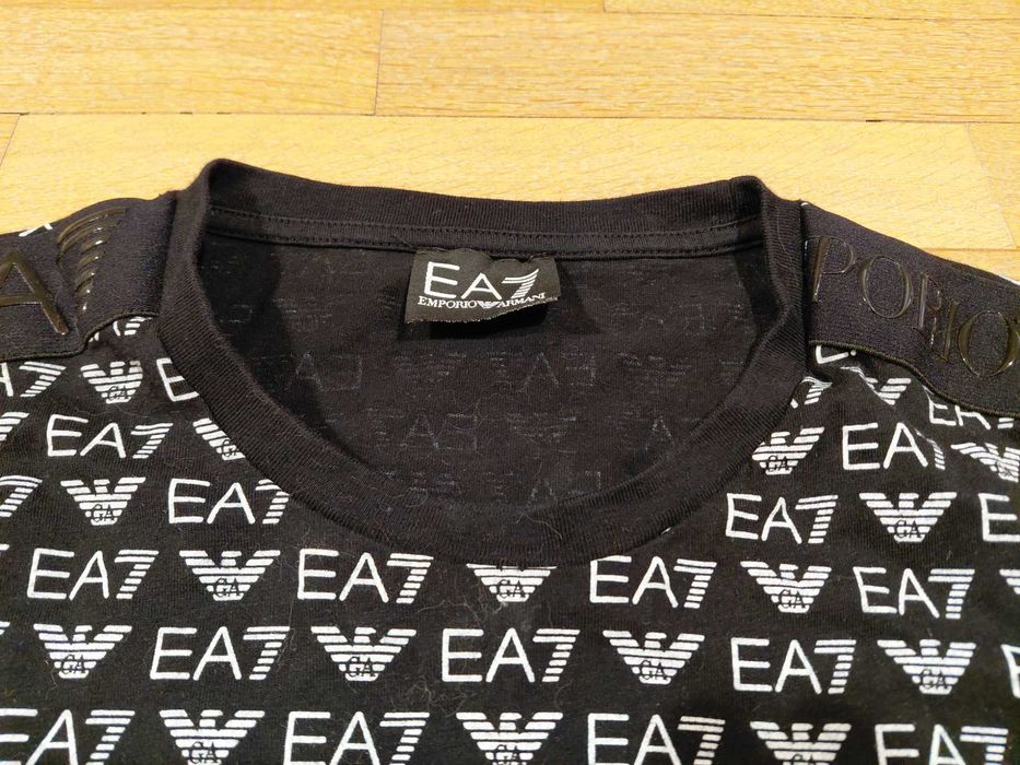 Emporio Armani EA7 мъжка тениска оригинал памучна размер L ПЕРФЕКТНА