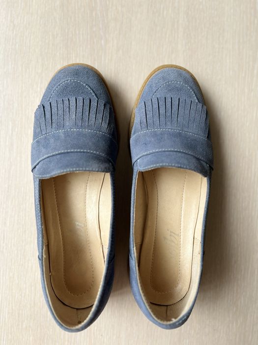 Дамски обувки от  естествен велур