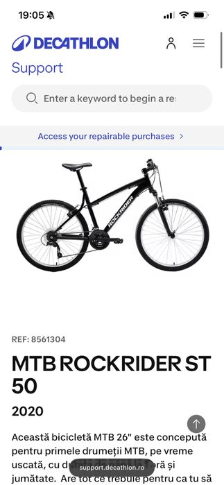 Bicicleta Rockrider ST 50