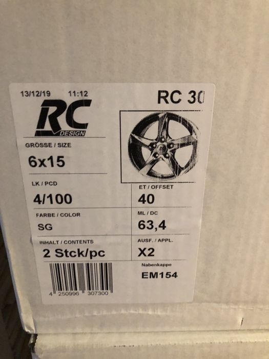 jante opel adam ,agila l si ll ,corsa ,karl, 15 inch, noi