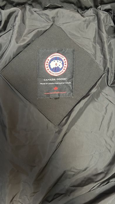 CANADA GOOSE - Parka BLACK red logo jacket - Size : M