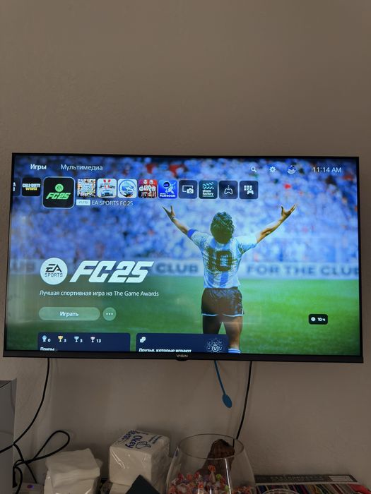 Playstation 5 + 6 игр + 2 джойстик