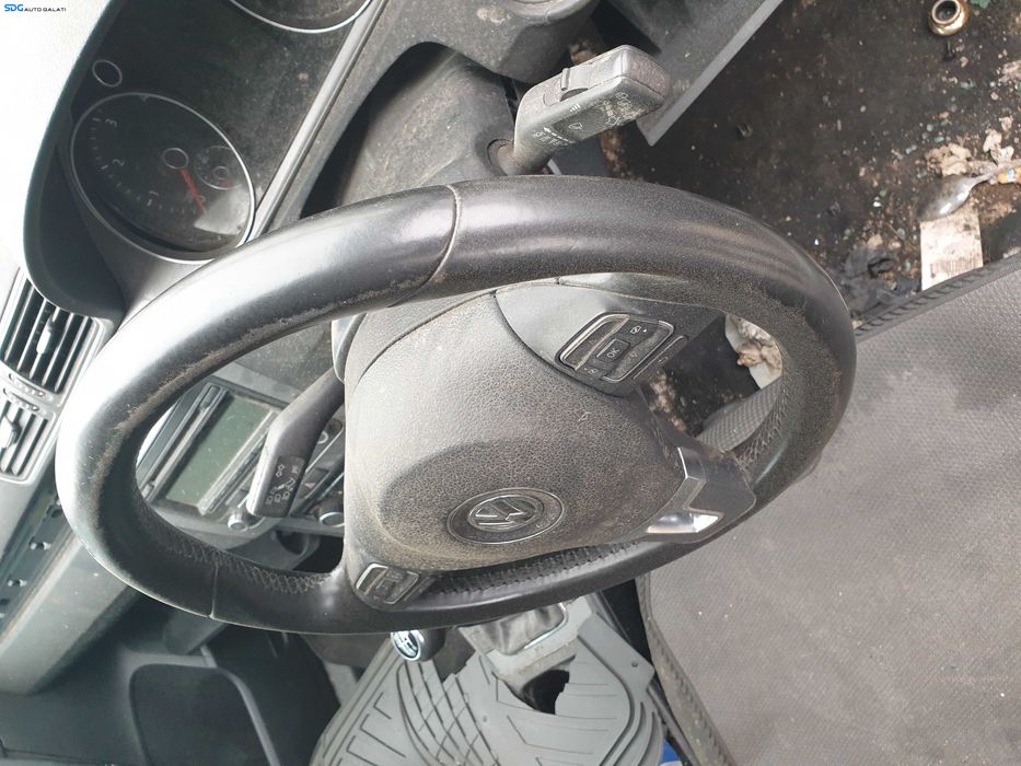 Volan Piele 3 Spite cu Comenzi FARA Airbag cu Uzura Volkswagen Passat B7 2010 - 2015 [K3754] [B3929]