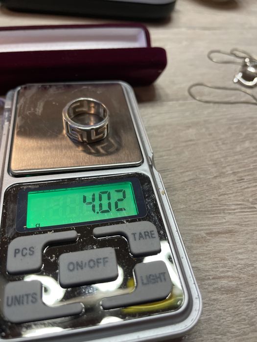 Комплект сребърни обици и пръстен