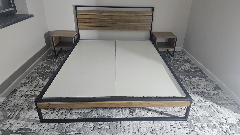 Металлические Кровать Лофт. Двуспальная кровать.  Temir Kravat.