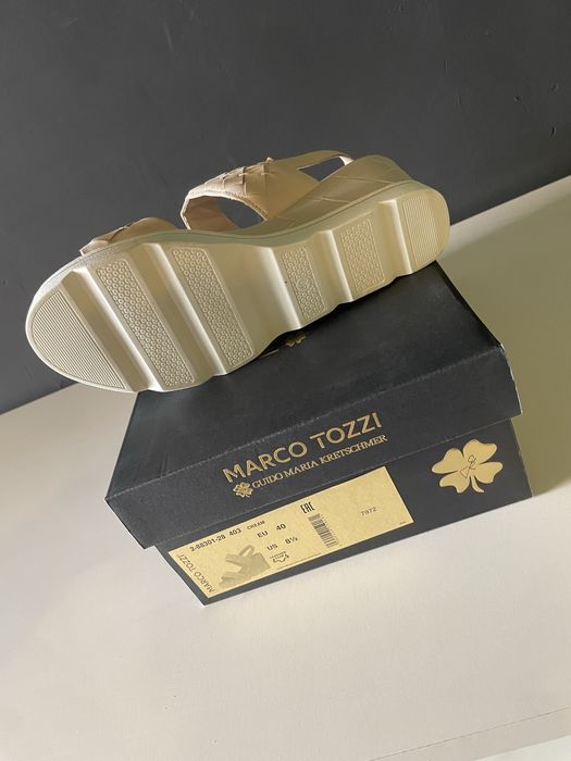 Sandale din piele Marco Tozzi by Guid byo Maria Kretschmer, mărimea 40 – NOI  în cutie