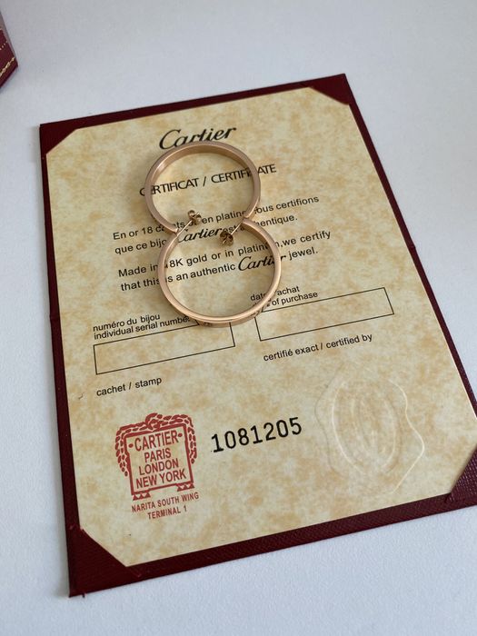 Cercei Cartier Love Rose Gold 585 Diamond