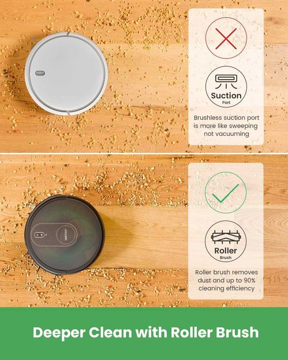 Aspirator robot Vactidy Nimble T8, 2 în 1 ideal pentru păr de animale