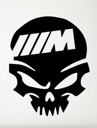 Код 24. Стикер Череп за Бмв и Мини / Skull for BMW and Mini