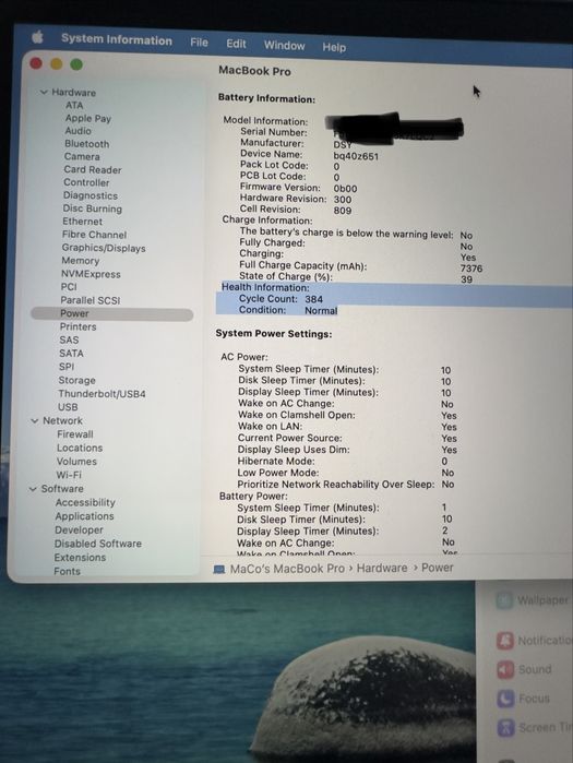 MacBook Pro 16" 2019 - i9 / 16GB RAM / 1TB SSD / Radeon Pro 5500M 4GB
