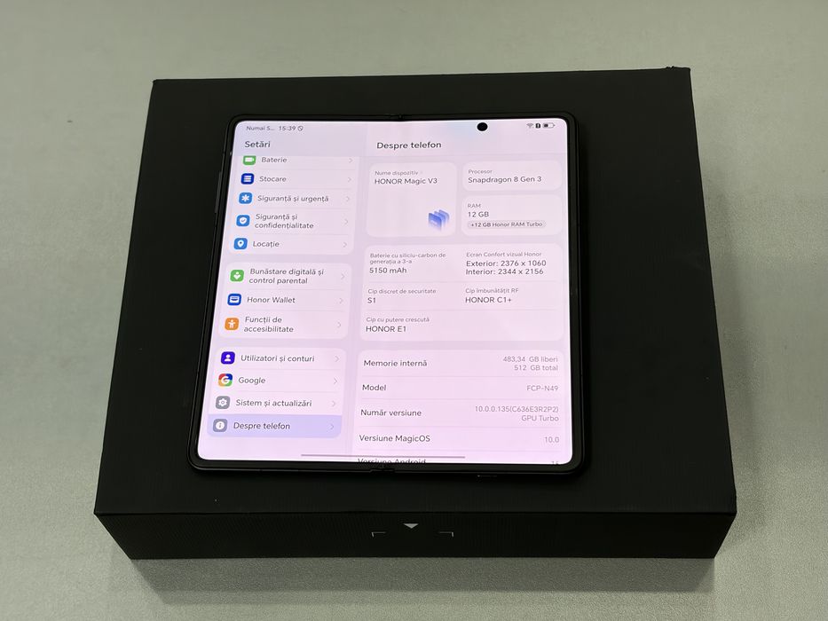 Honor Magic V3 5G, 512 GB, 12 GB RAM, Green, la cutie