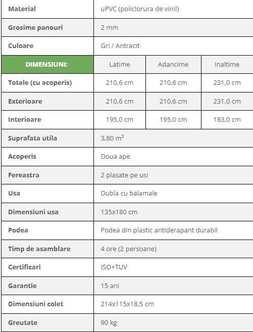 Casuta de gradina Duramax StoreMax PLUS 195 x 195 cm