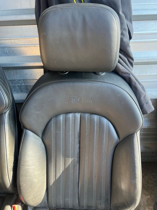 Салон Ауди AUDI A6 C7 4G Черен Sline Кожа с подгрев Ном 899