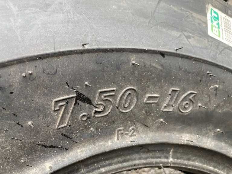 7.50-16 cu 16 pliuri anvelope noi de directie pentru tractor marca BKT