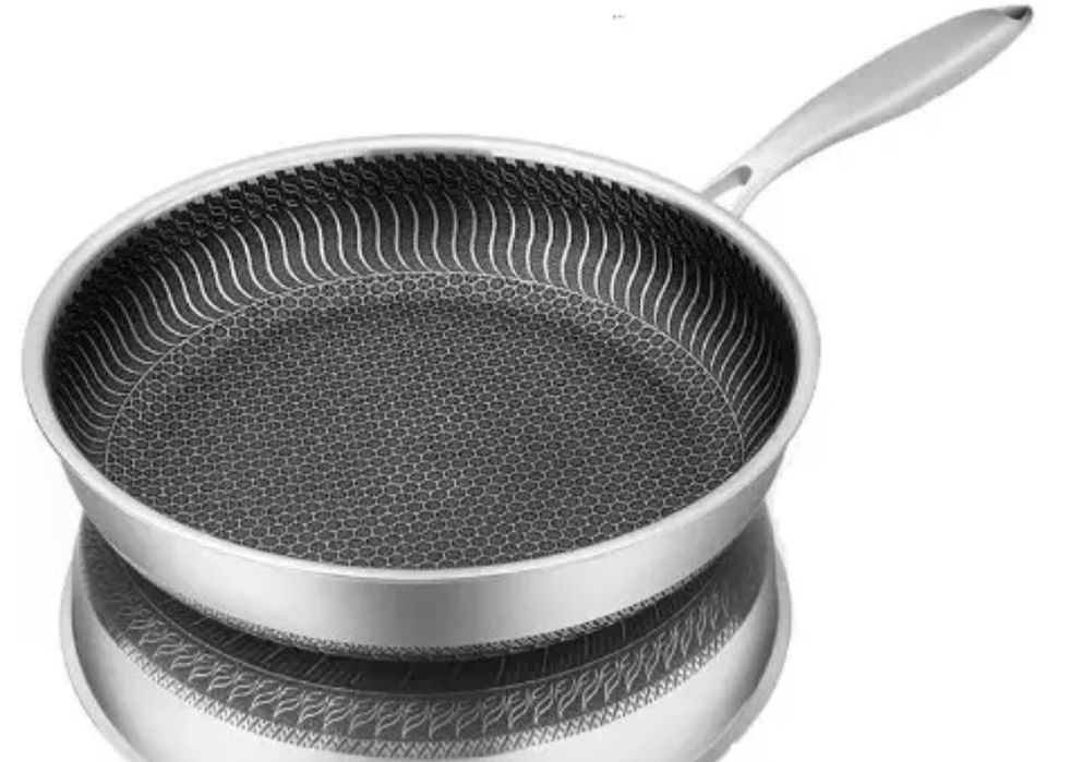 Сковородка для жарки с тремя слоями из нержавеющей стали