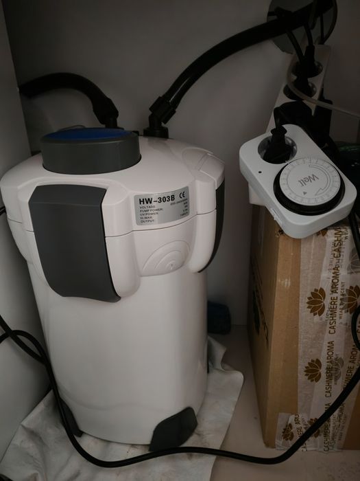 Acvariu 280l, filtru, pompa valuri