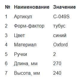 Холодильная сумка-тубус синяя
