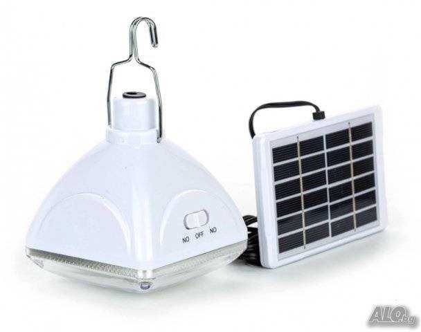 Соларна ЛЕД къмпинг лампа,крушка. Соларно ярко осветление и захранване