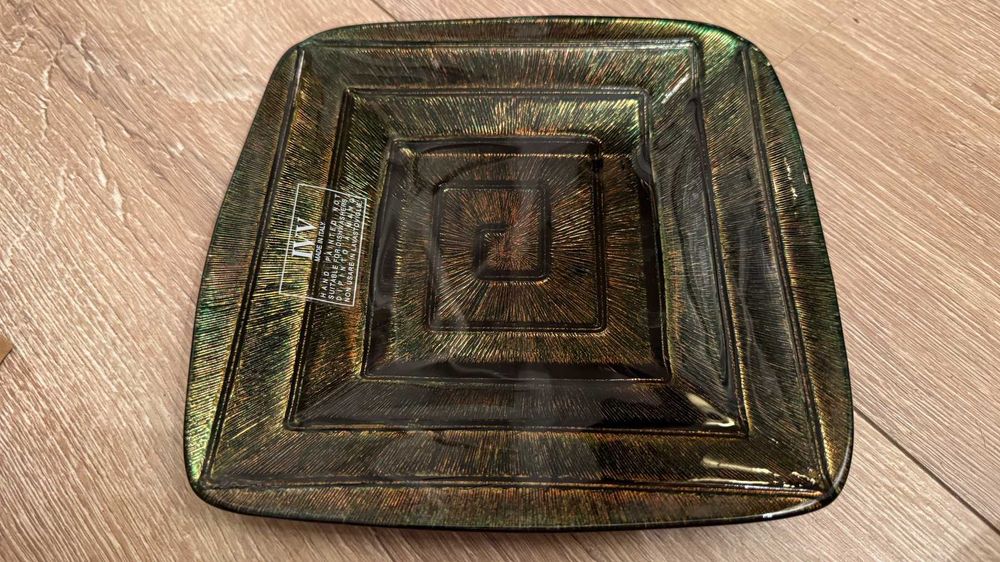 IVV– Италианска ръчно изработена квадратна чиния. Декор, приказка.