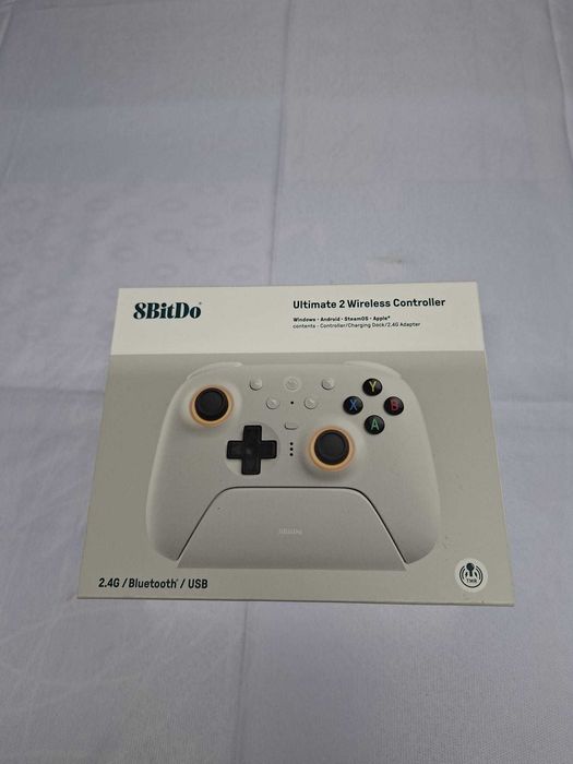 Controler fără fir 8BitDo - Ultimate 2 Wireless 2.4G, alb