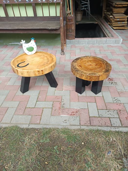 Masa cafea paltin , stejar și larice