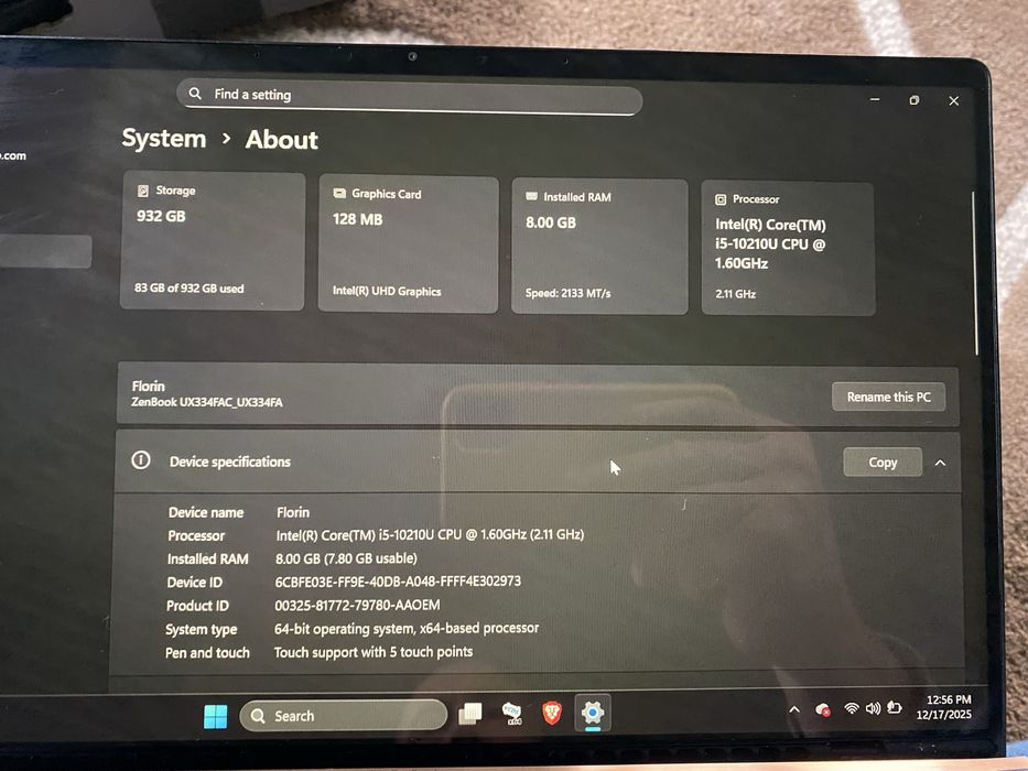 Asus ZenBook UX334F