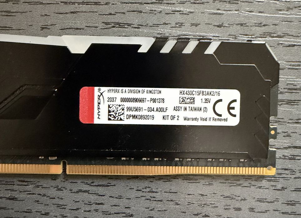 Memorie HyperX Fury RGB 16GB (2x8GB), DDR4