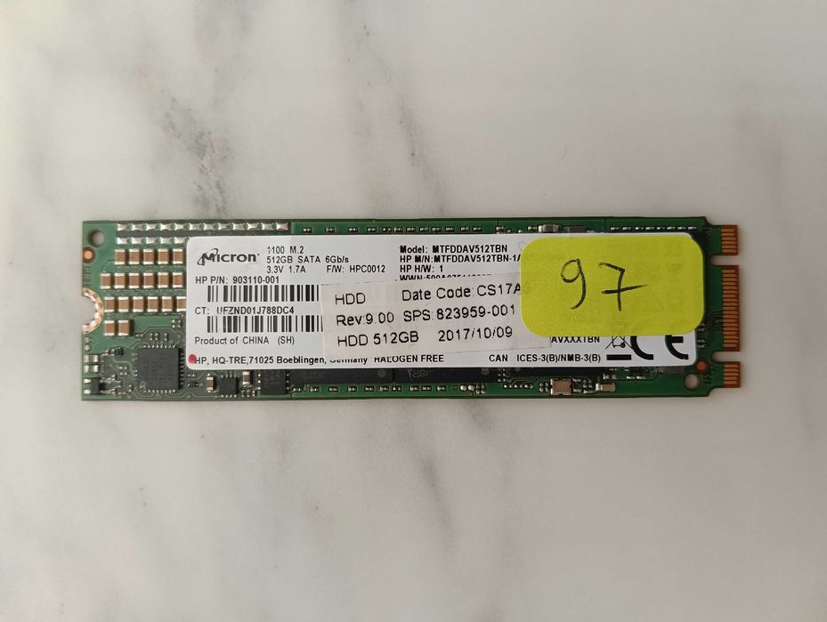 SSD M.2 NVMe si M.2 SATA de 500/512Gb