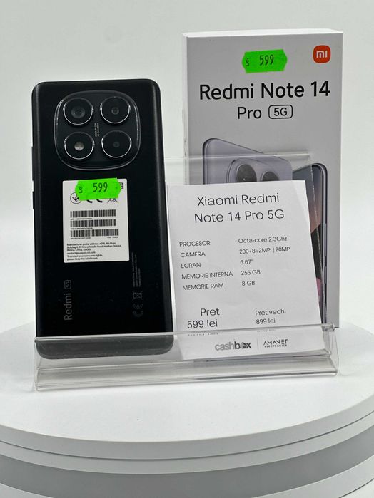 Xiaomi Redmi Note 14 Pro 5G 256GB Garantie 24 Luni CashBox