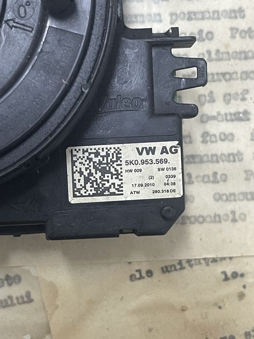 Spira Spirala volan Vw Passat B7 CC Seat Skoda cod 5K0953569