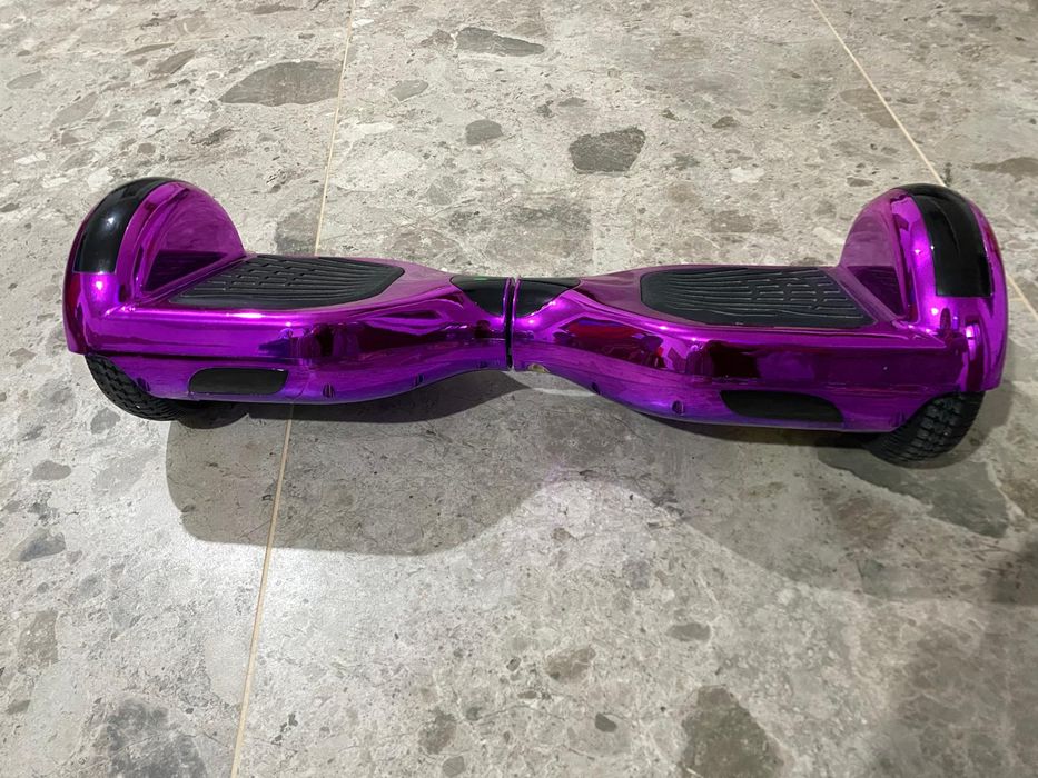 Hoverboard Z1+ Mov Metalizat - Lumini & Bluetooth, Rar utilizat