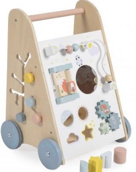 Antemergator bebe din lemn Moni Toys