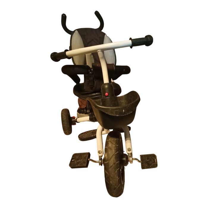 Tricicletă multifuncțională KidsCare cu mâner pentru părinți – Alb/Negru